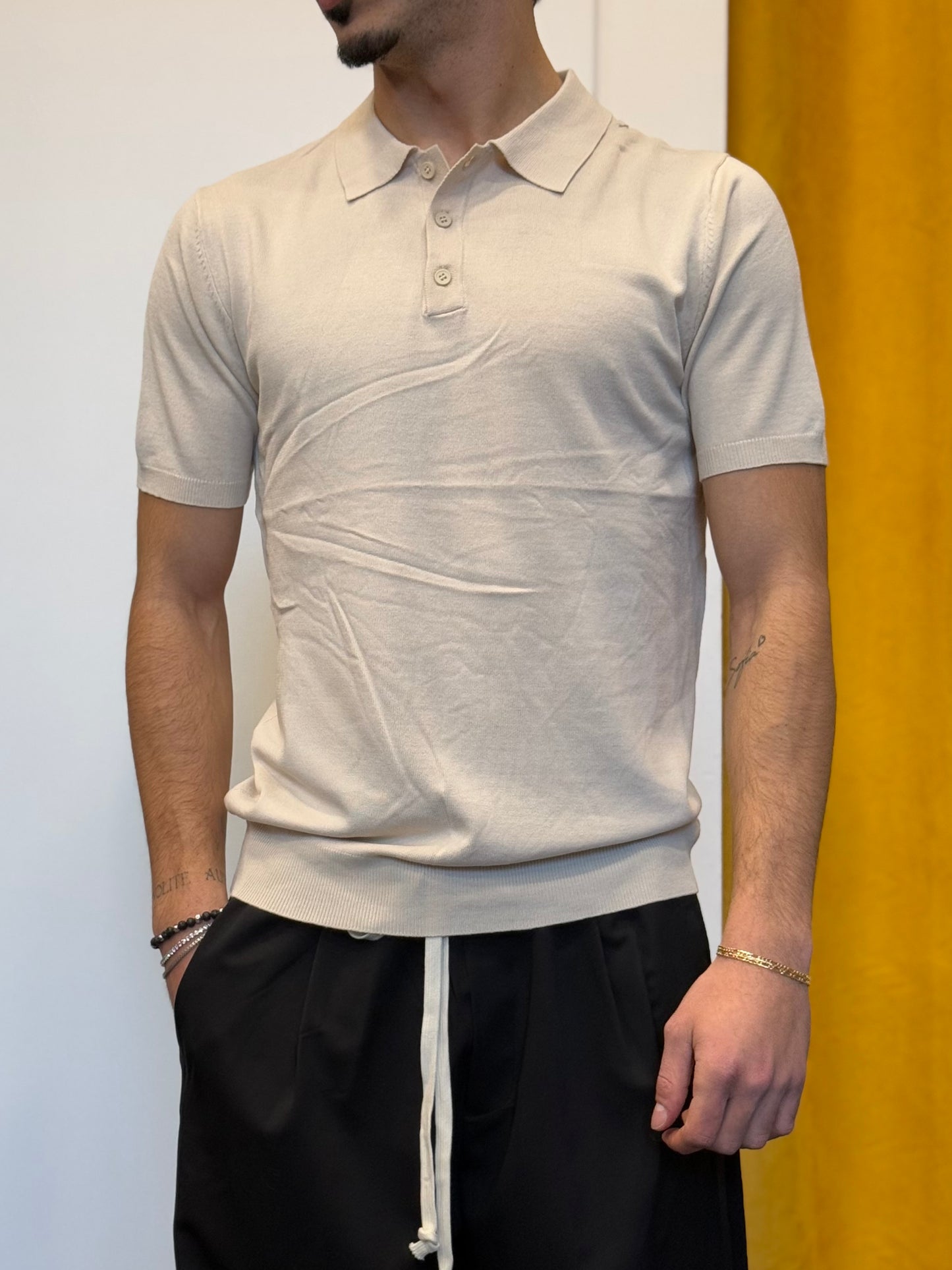 POLO SLIM FIT Beige