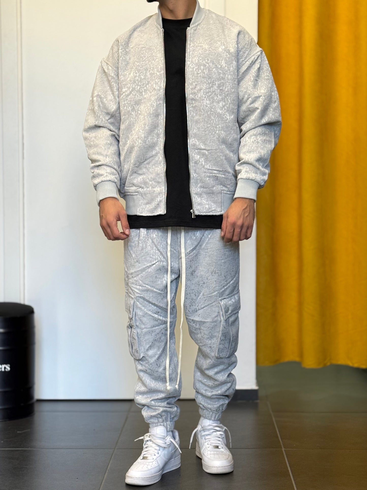 GIACCA Bomber GRIGIO CHIARO