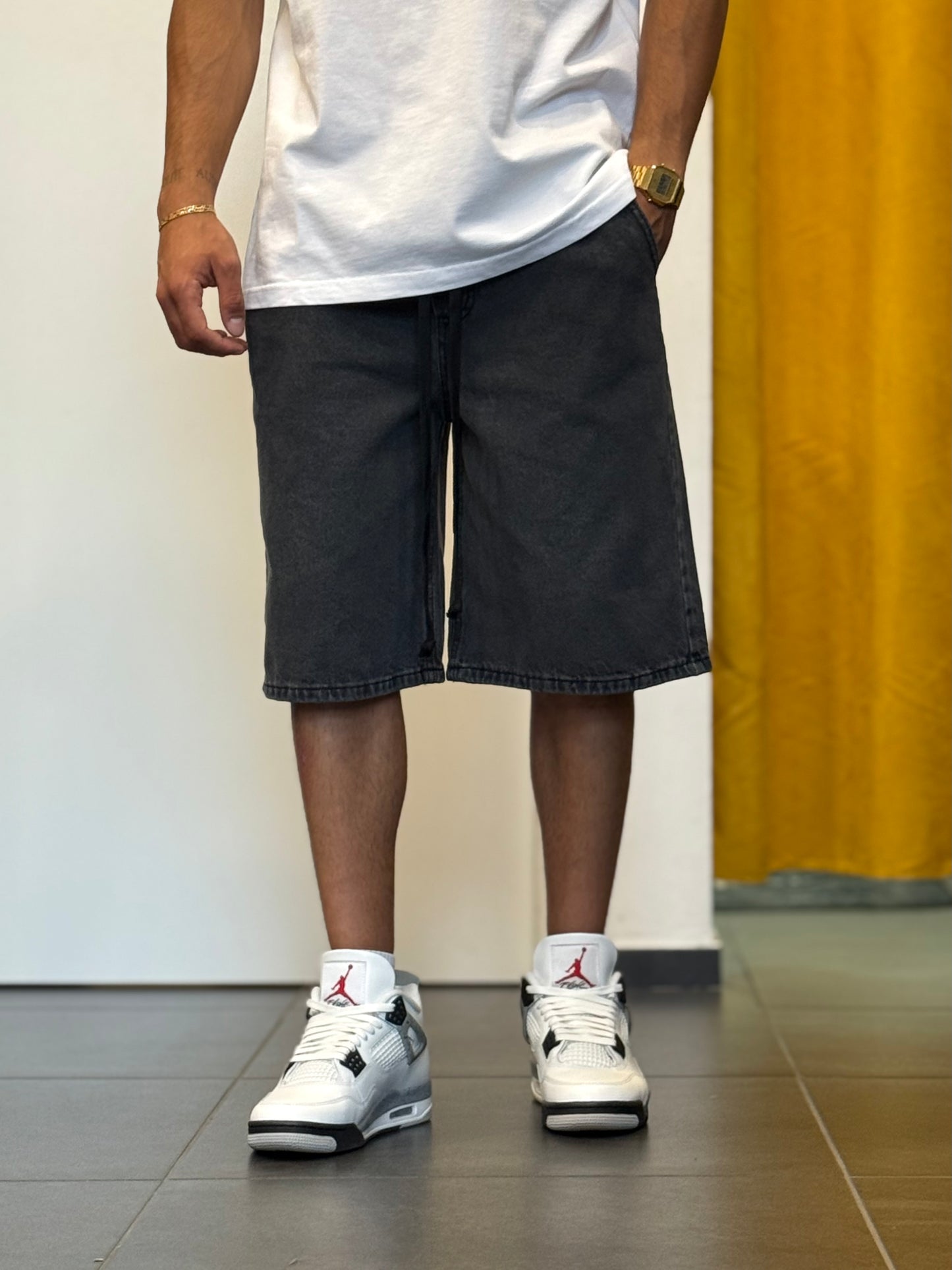 BERMUDA DENIM Grigio Scuro