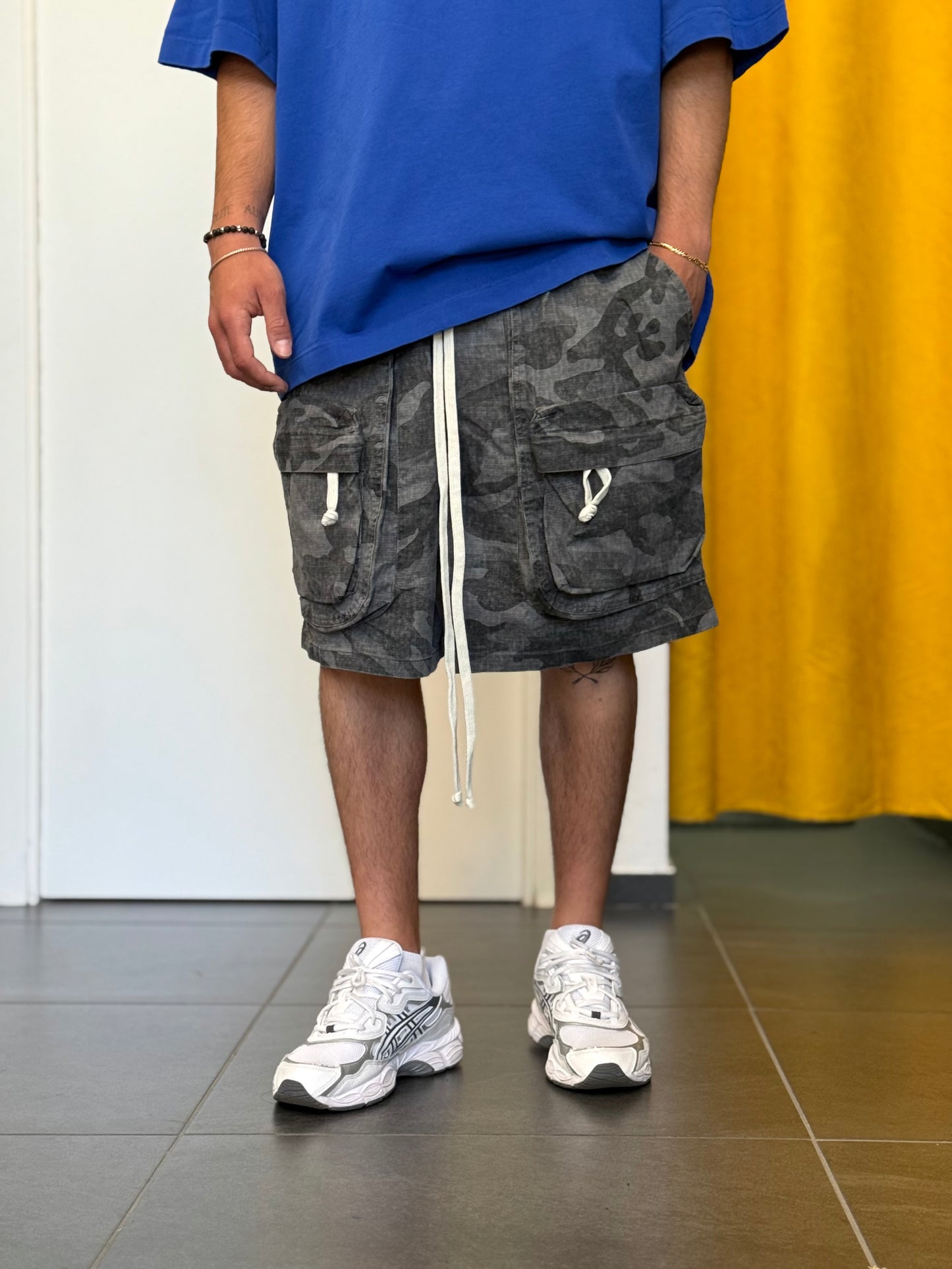 BERMUDA Front CARGO Militare Grigio