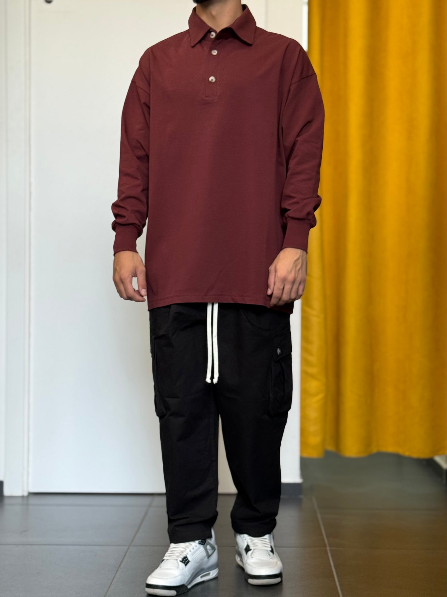 POLO Oversize BORDEAUX