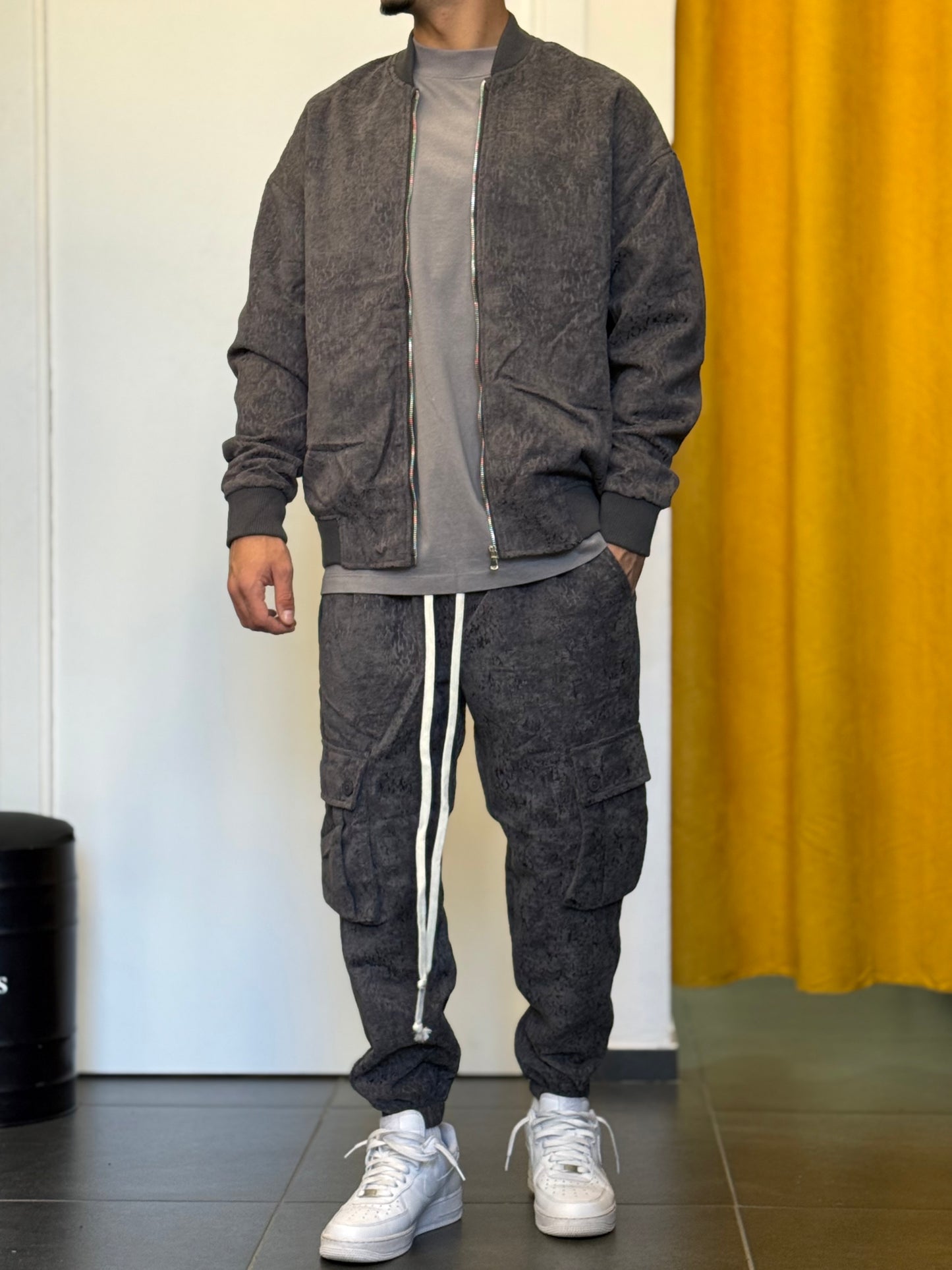 GIACCA Bomber GRIGIO SCURO