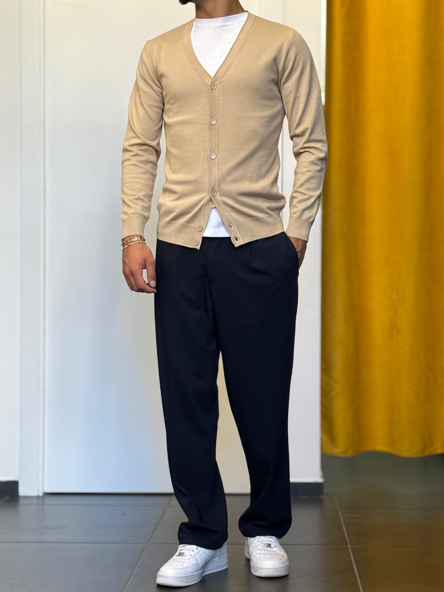 CARDIGAN In Filo BEIGE