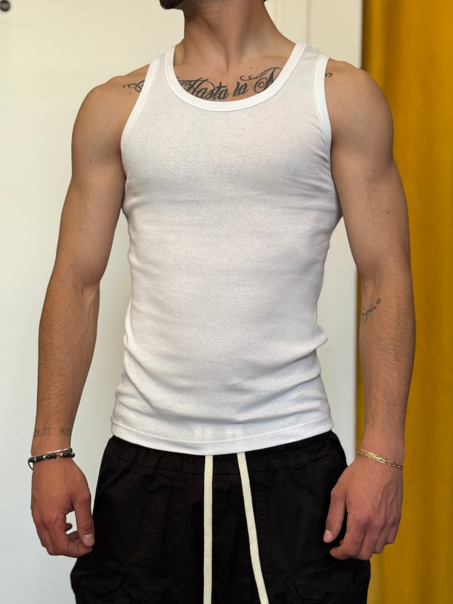 CANOTTA Slim Fit Bianco