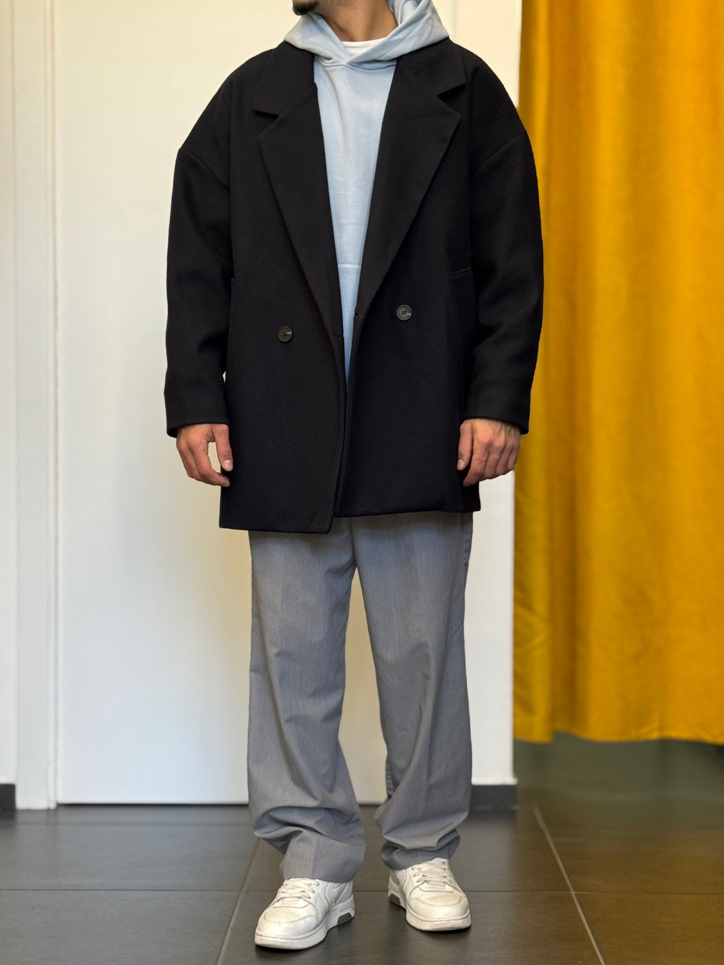 CAPPOTTO Doppio Petto Oversize BLU NAVY