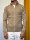 MAGLIONE Full Zip BEIGE