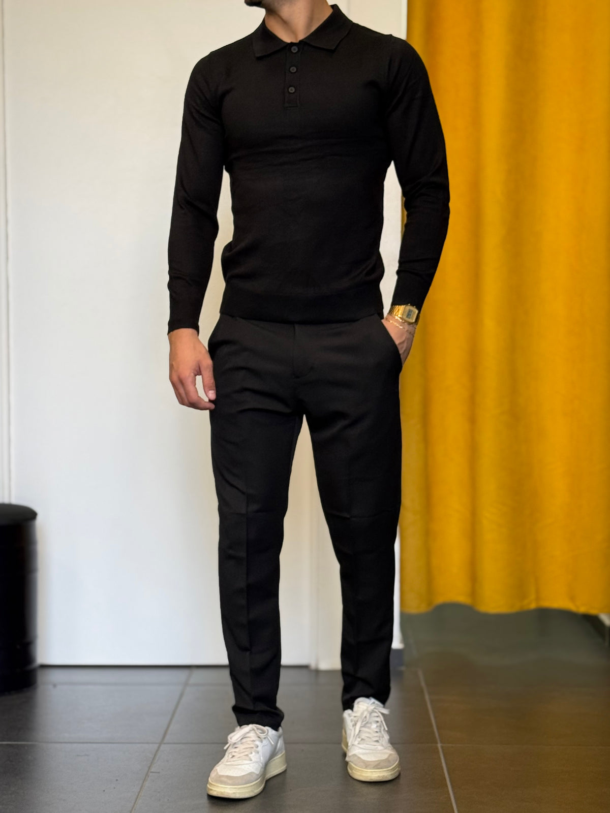 PANTALONE Slim Fit NERO
