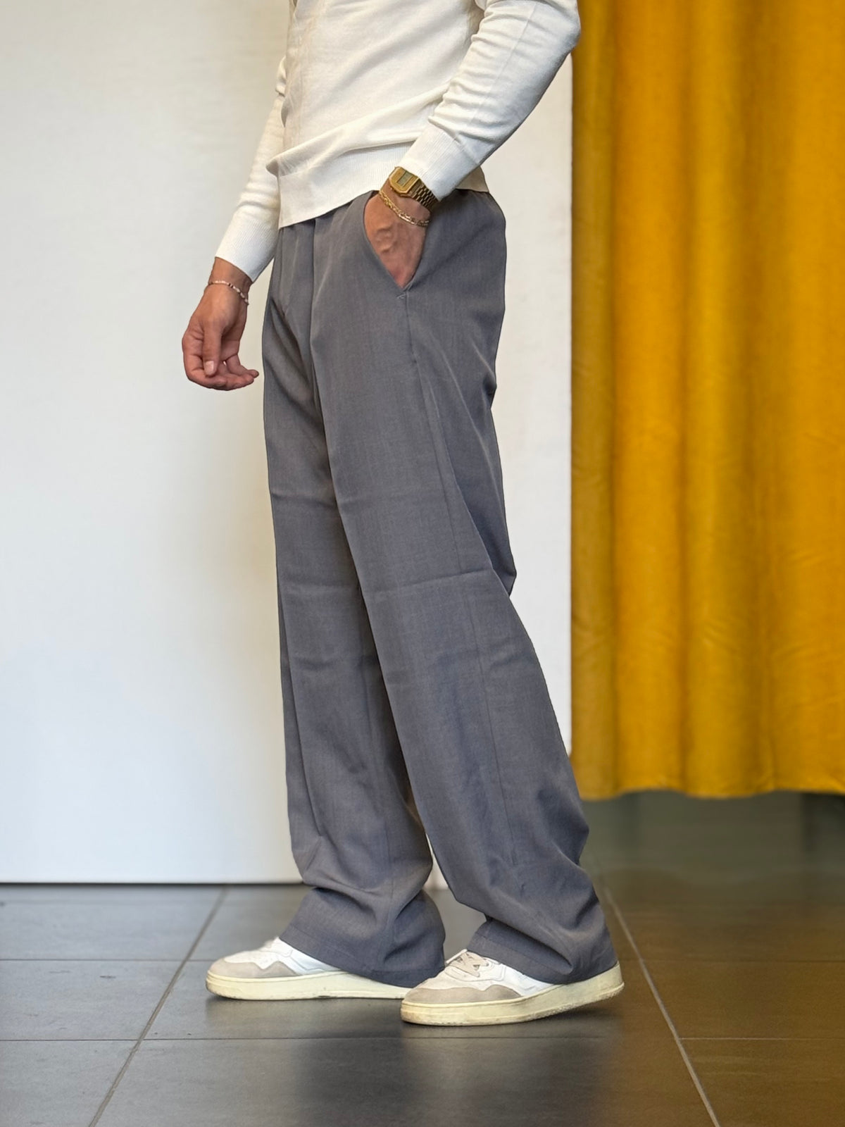 PANTALONE Elegant Over GRIGIO