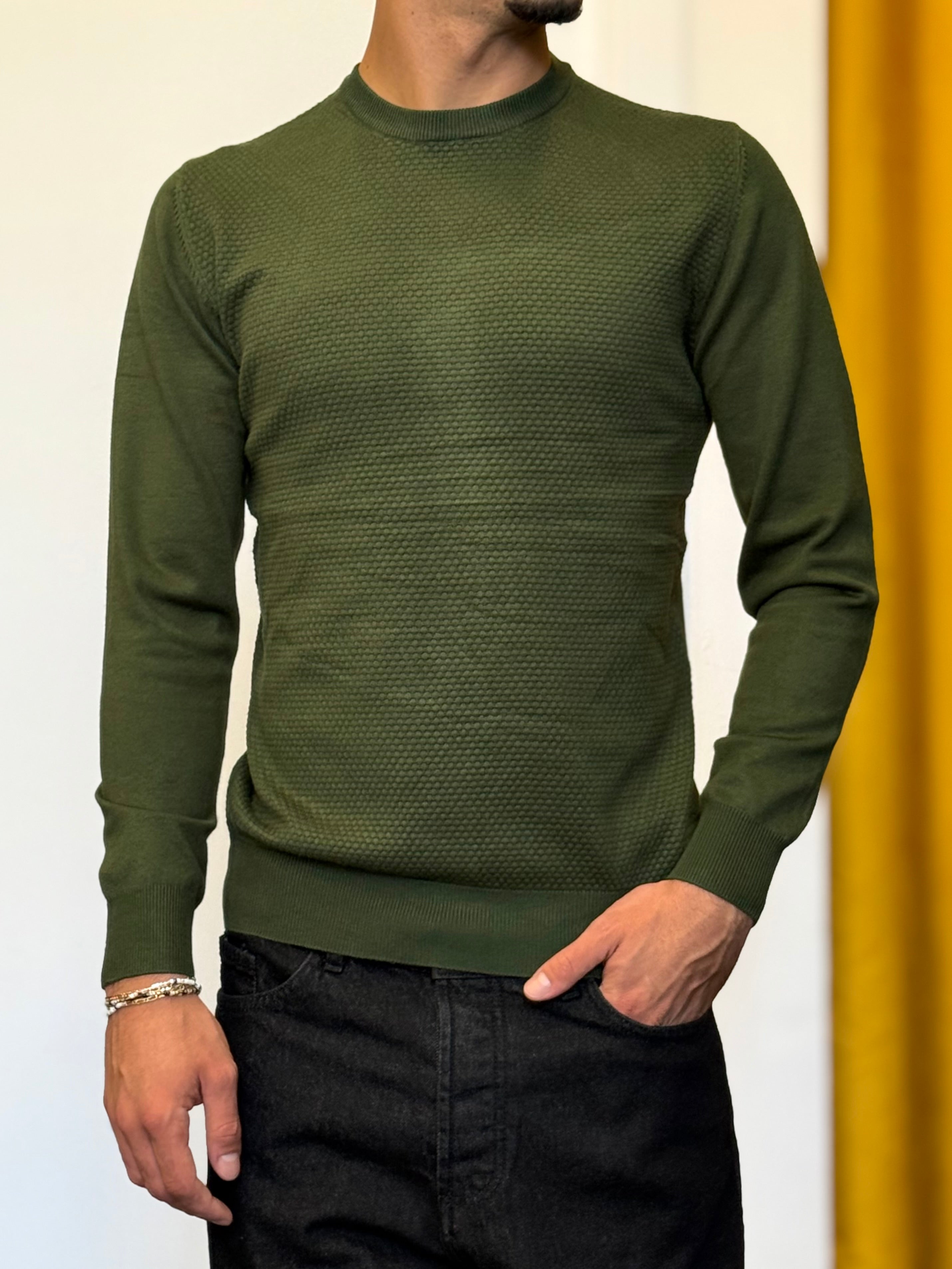 MAGLIONE In Filo VERDE