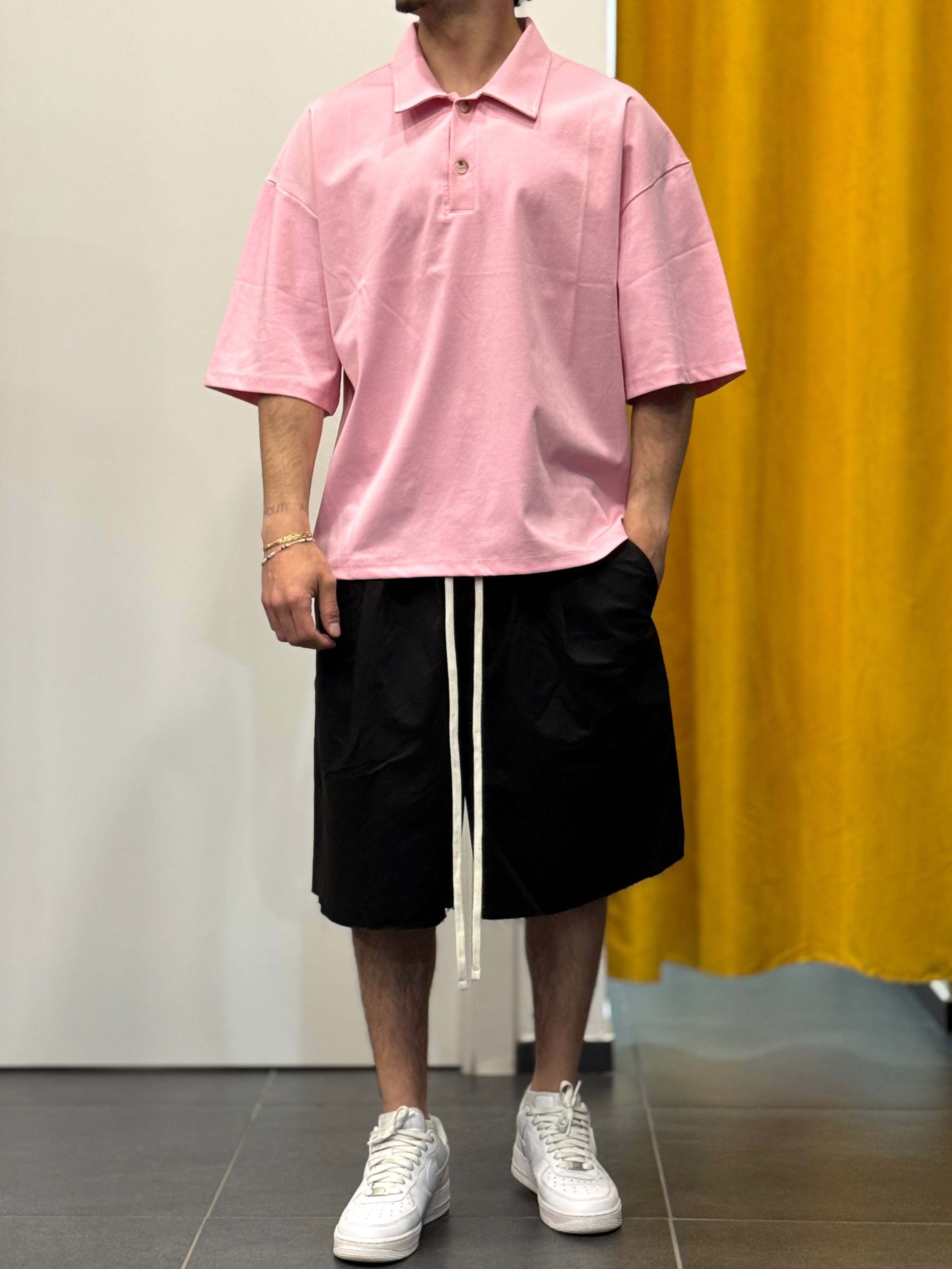 BERMUDA Cotone Taglio Vivo NERO