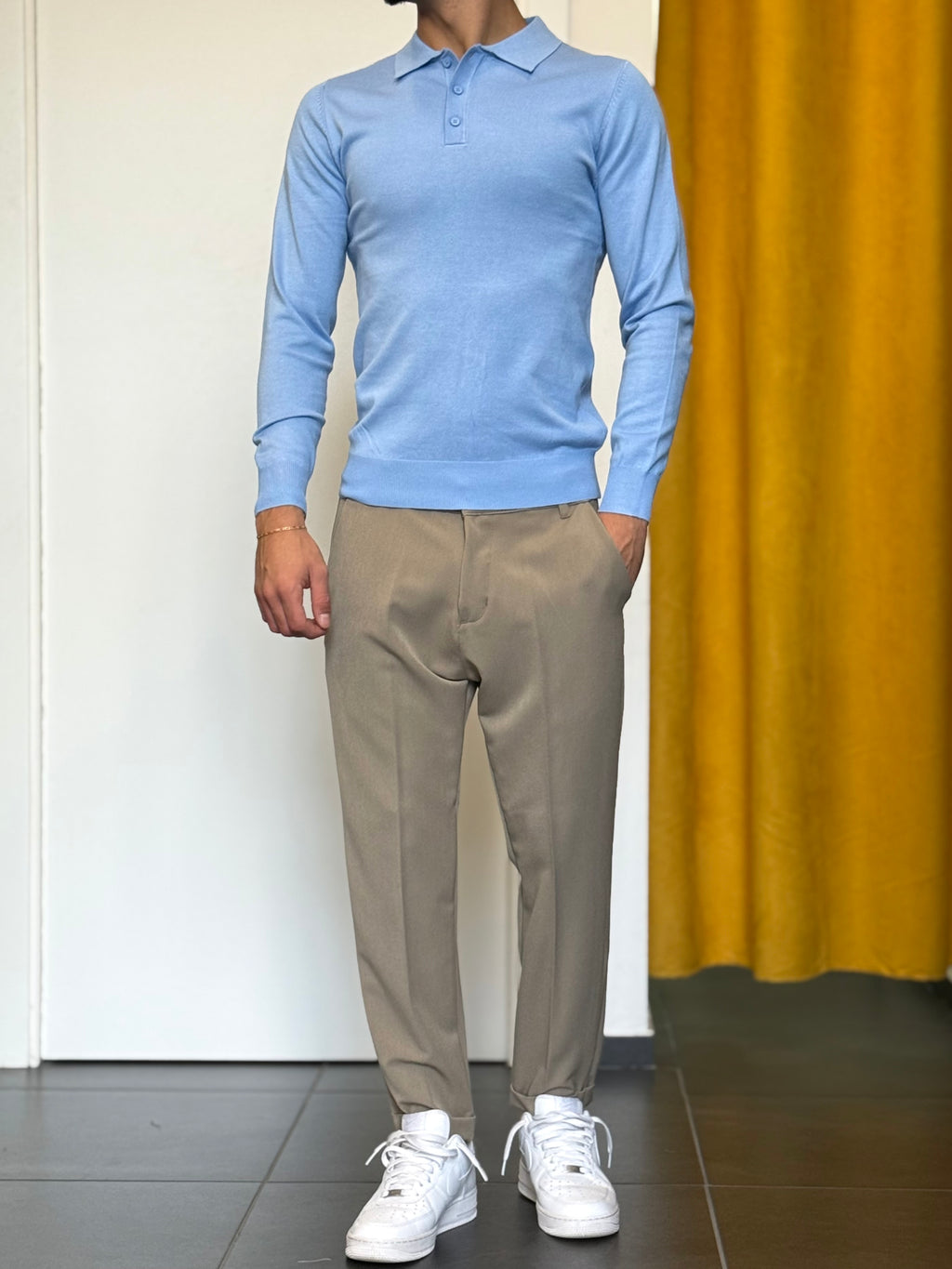 POLO Slim Fit CELESTE