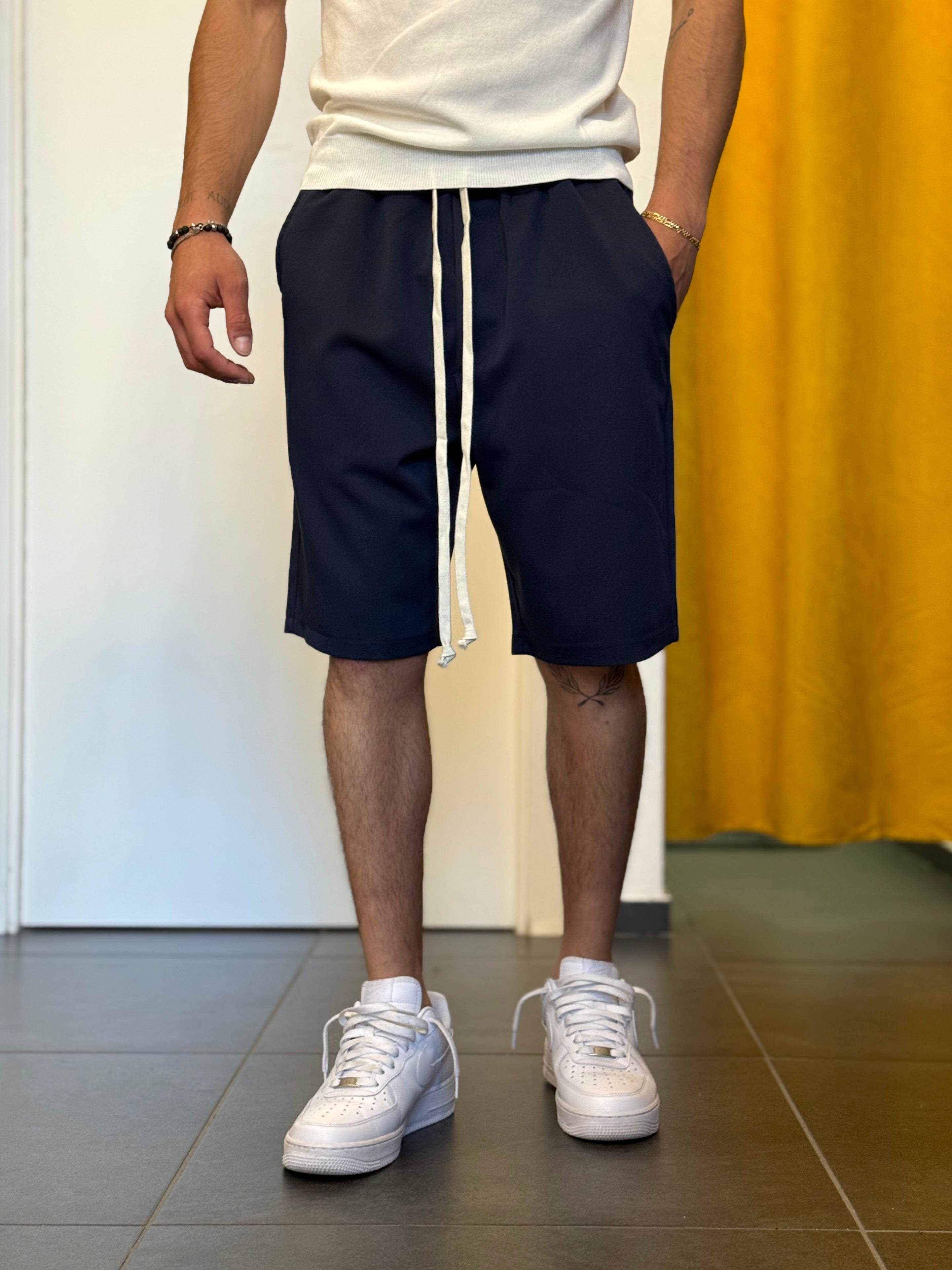 BERMUDA Pantalaccio Blu Notte