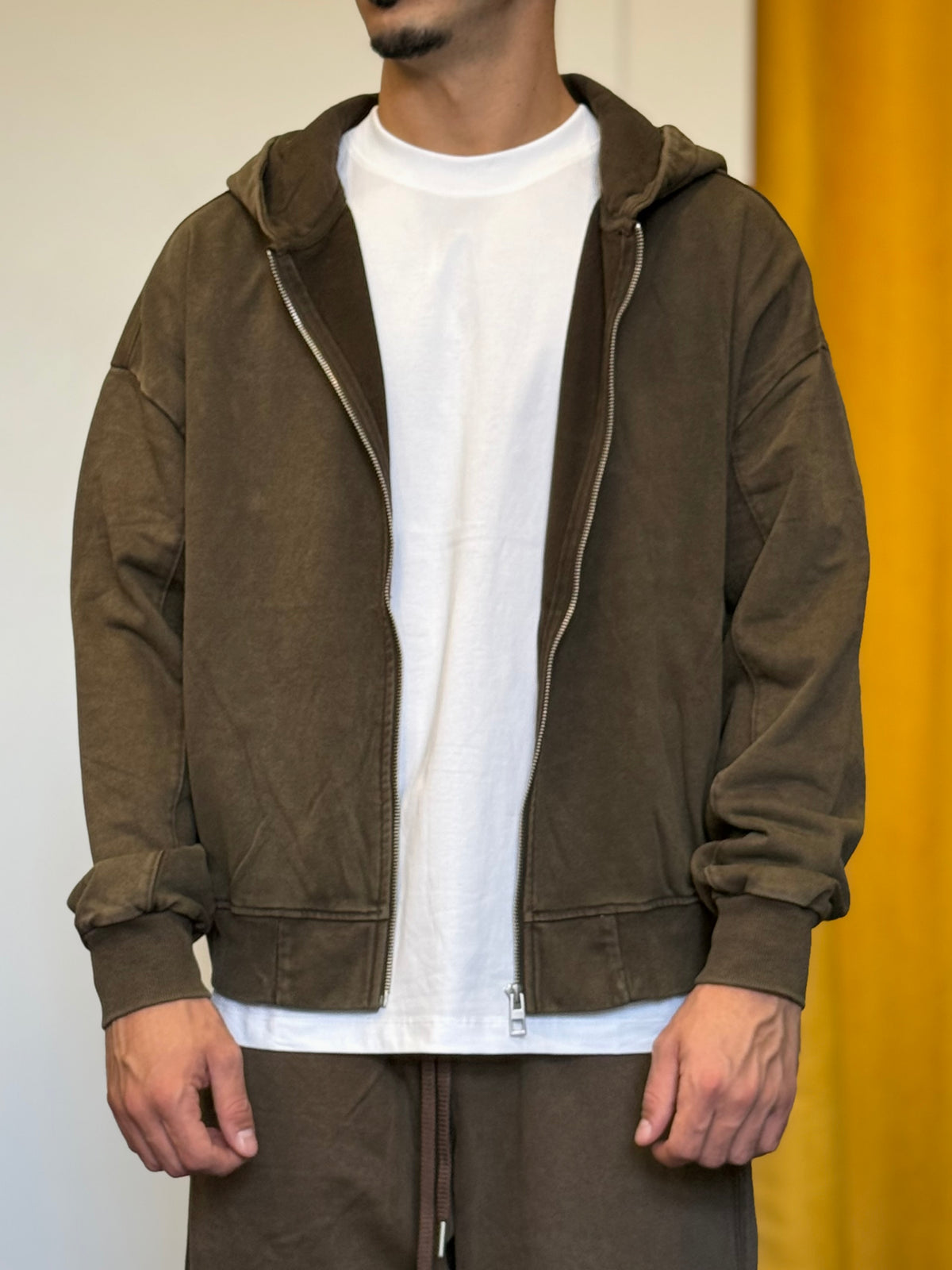 TUTA COMPLETA Stone Washed MARRONE