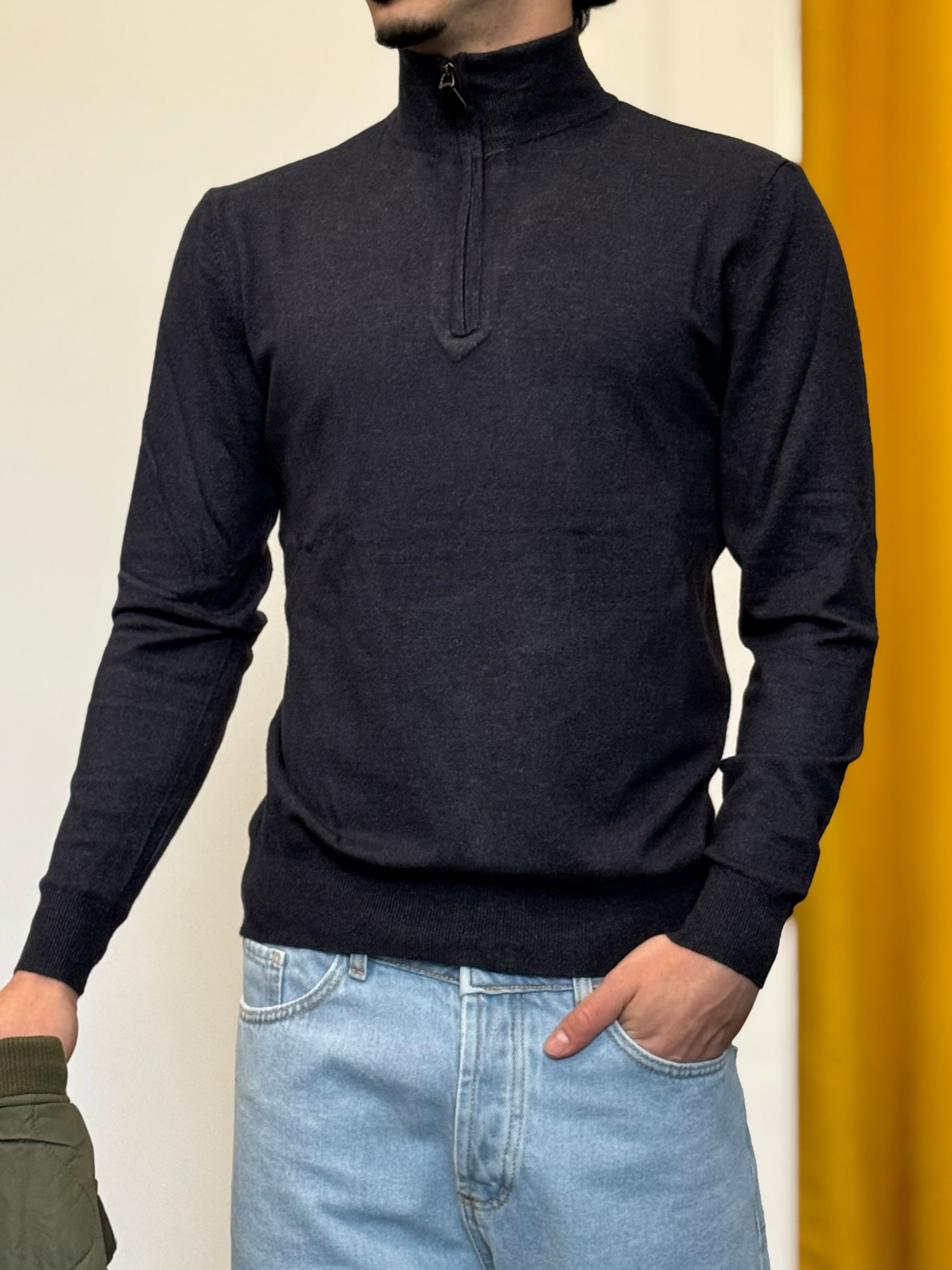 MAGLIONE Zip BLU