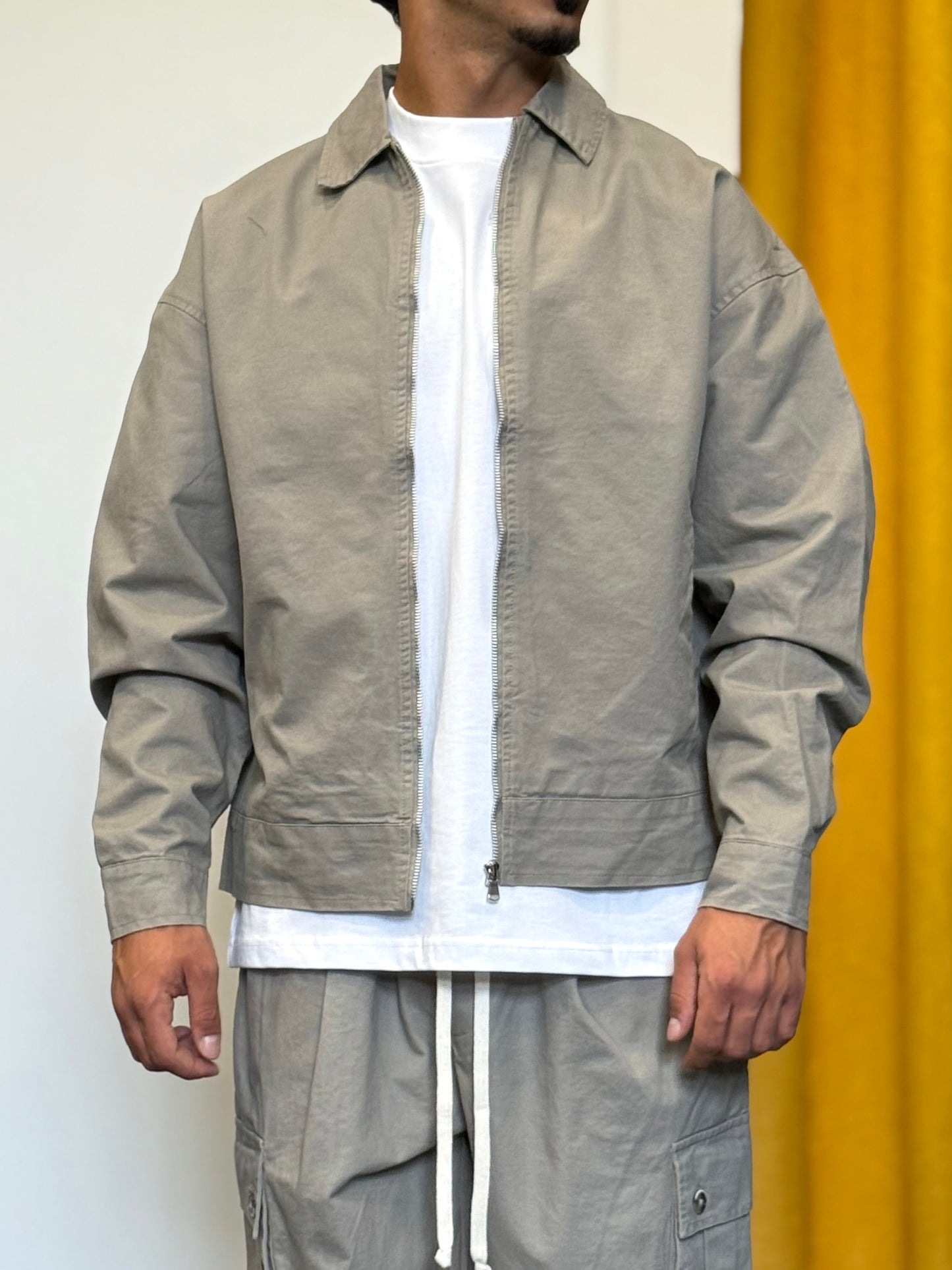 GIACCA CASUAL Zip FANGO