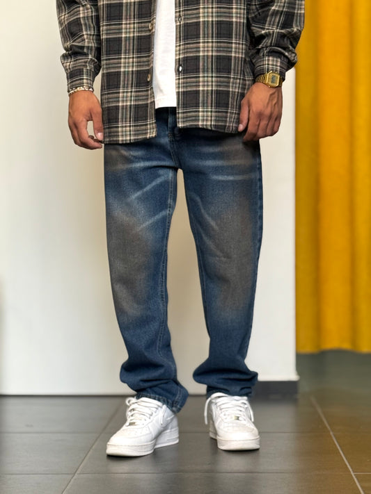 DENIM Regular Slavato BLU