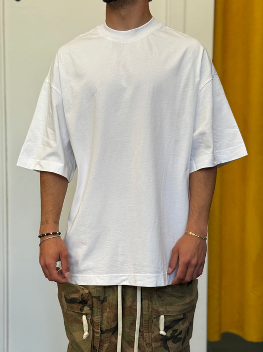 T-SHIRT OVERSIZE Colletto BIANCO