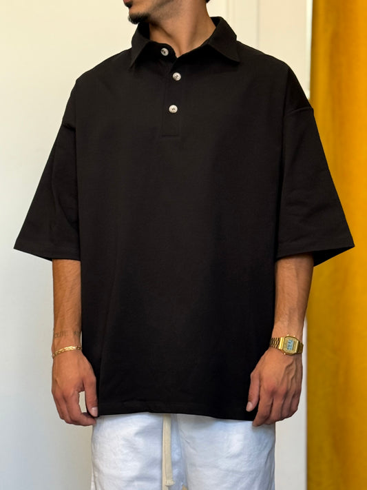 POLO OVERSIZE Nero