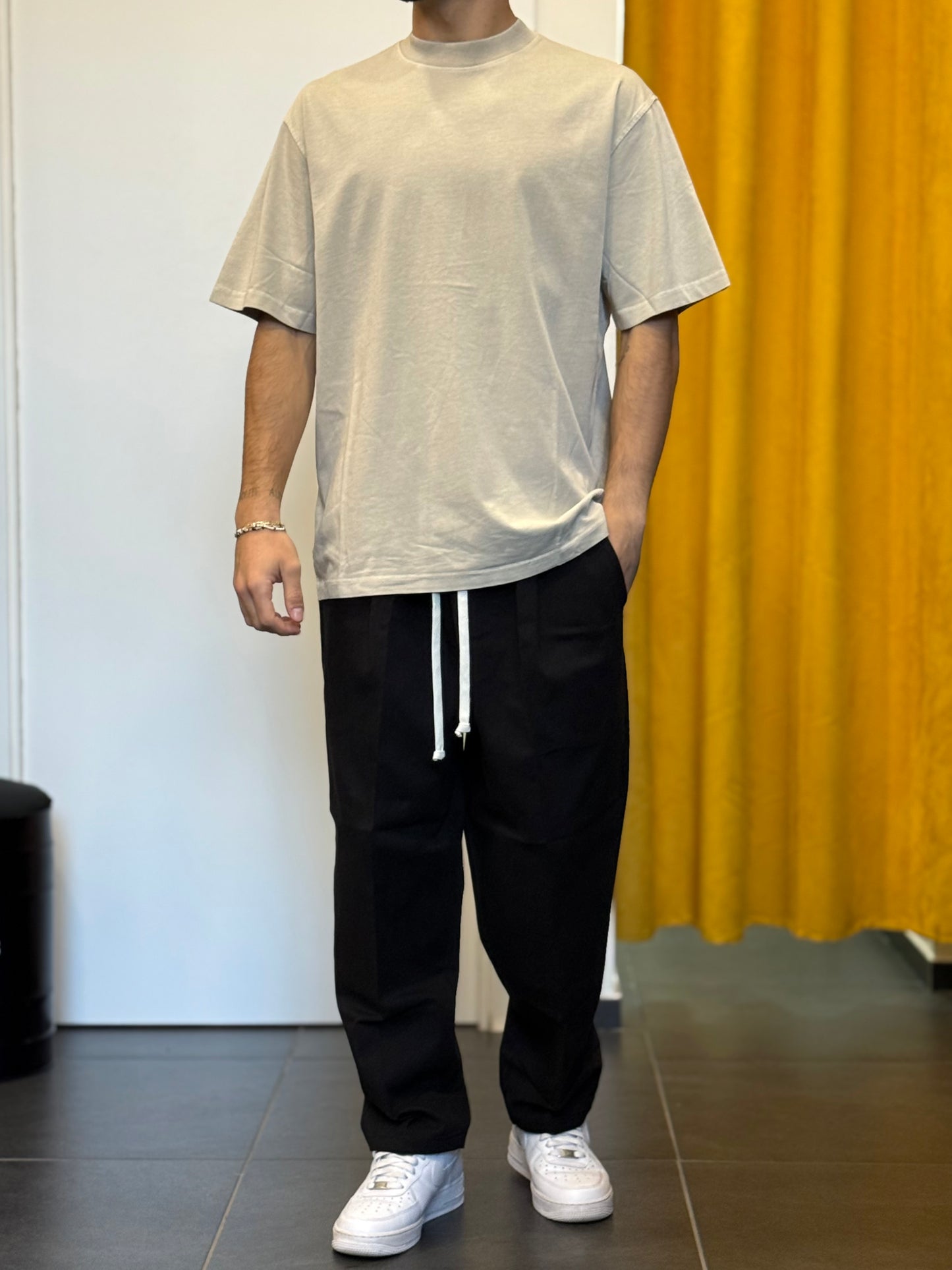 T-SHIRT PREMIUM Slavato BEIGE