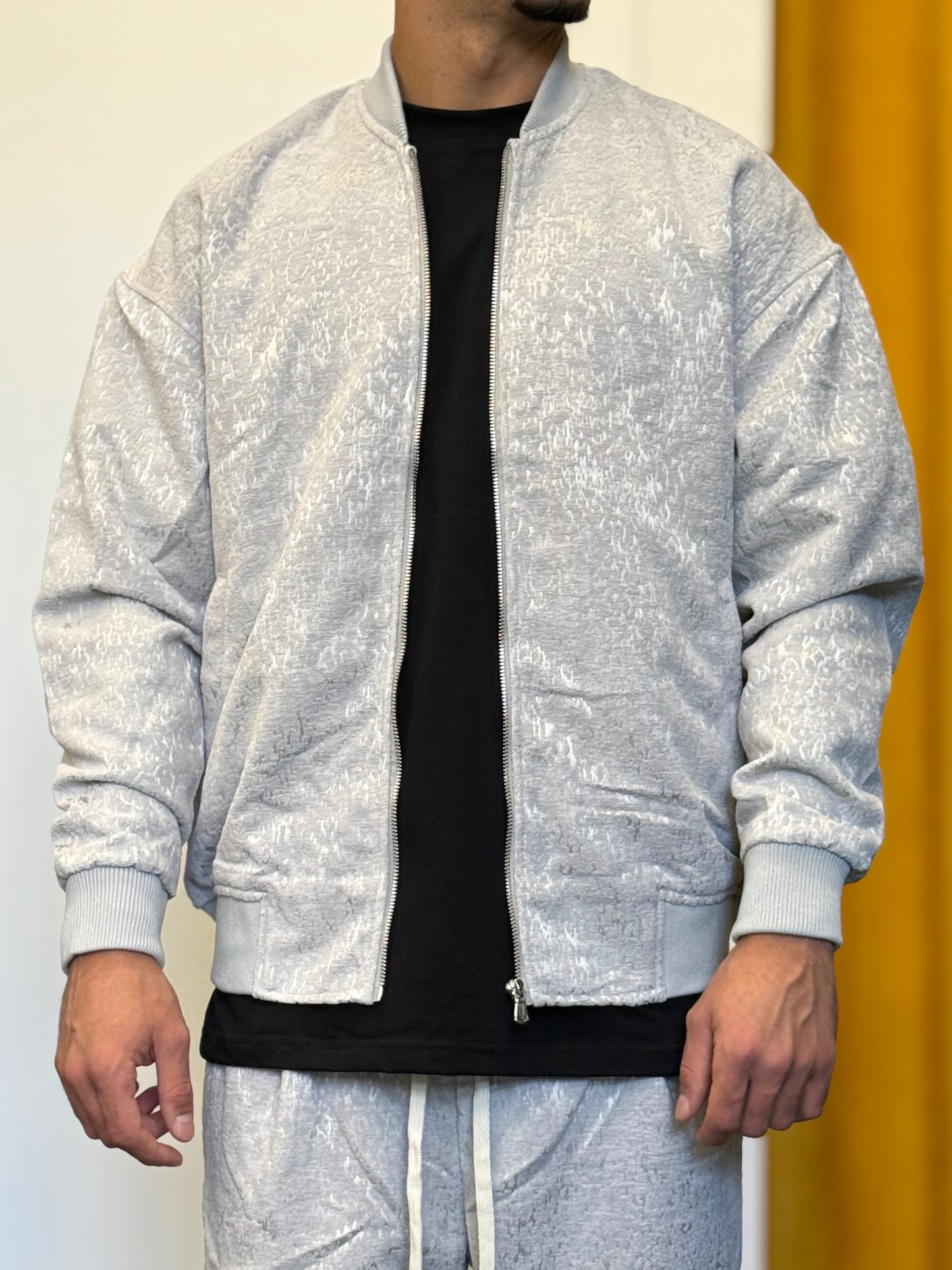 GIACCA Bomber GRIGIO CHIARO