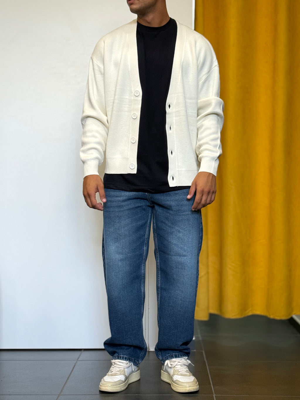 CARDIGAN Regular Fit BIANCO