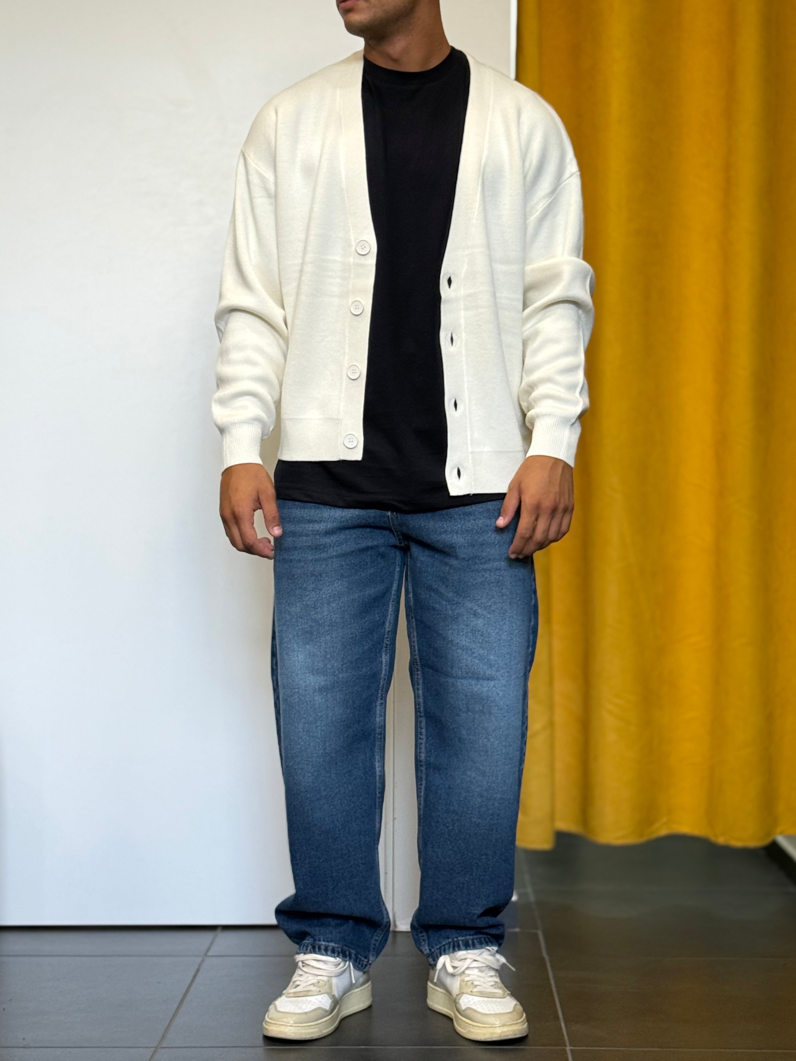 CARDIGAN Regular Fit BIANCO