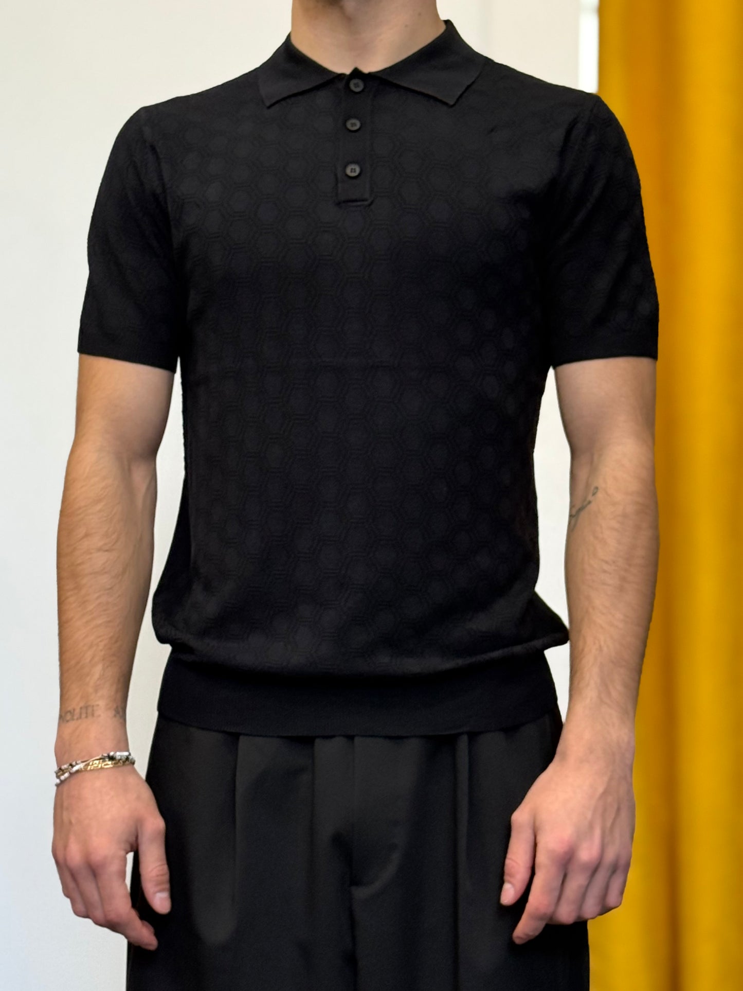 POLO #3 Slim Fit NERO