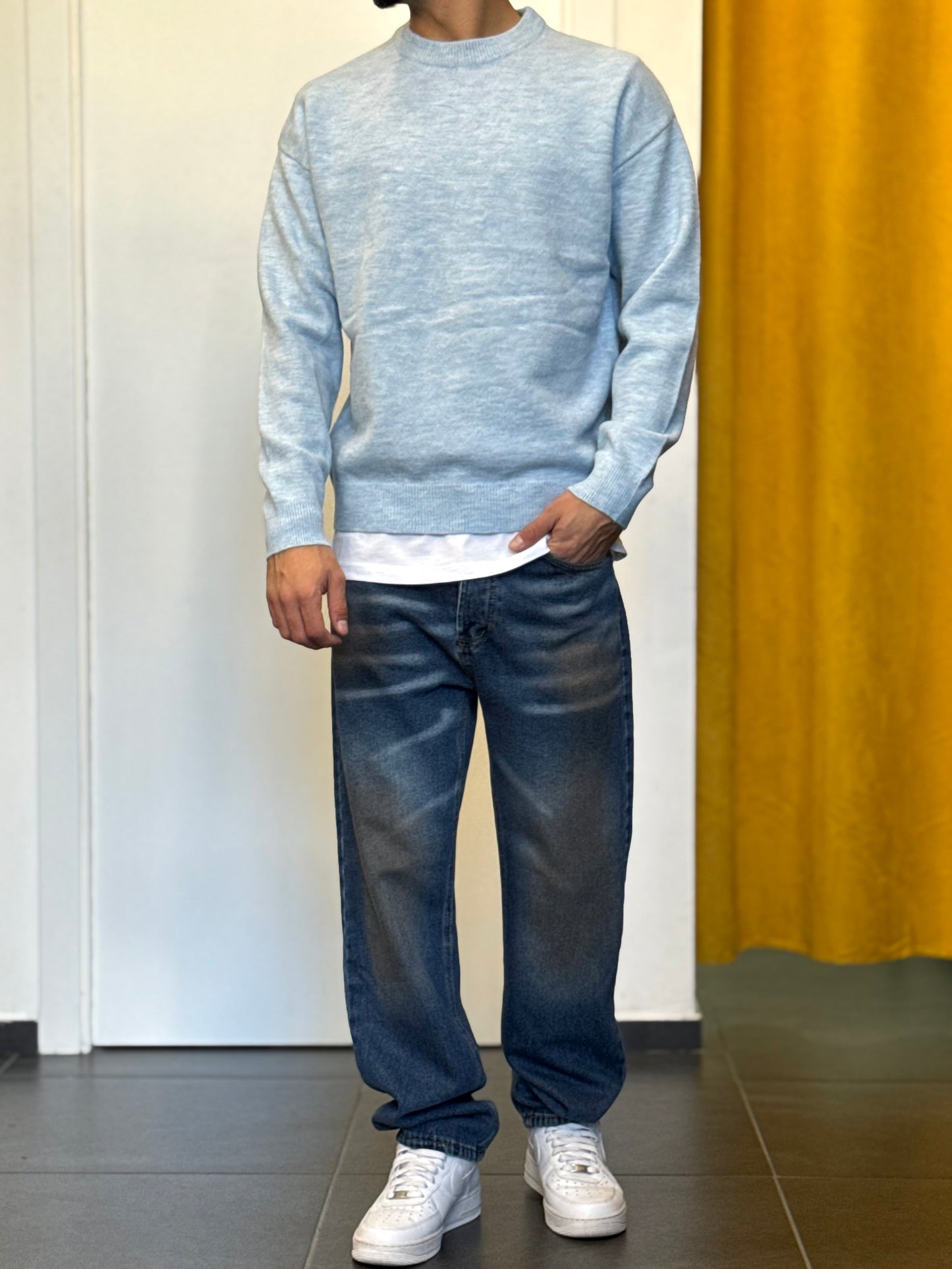 MAGLIONE Girocollo CELESTE