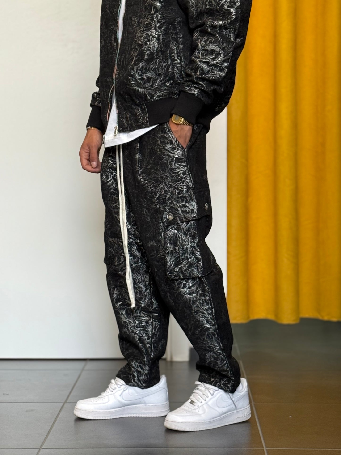 COORDINATO Giacca + Pantalone FANTASIA NERO