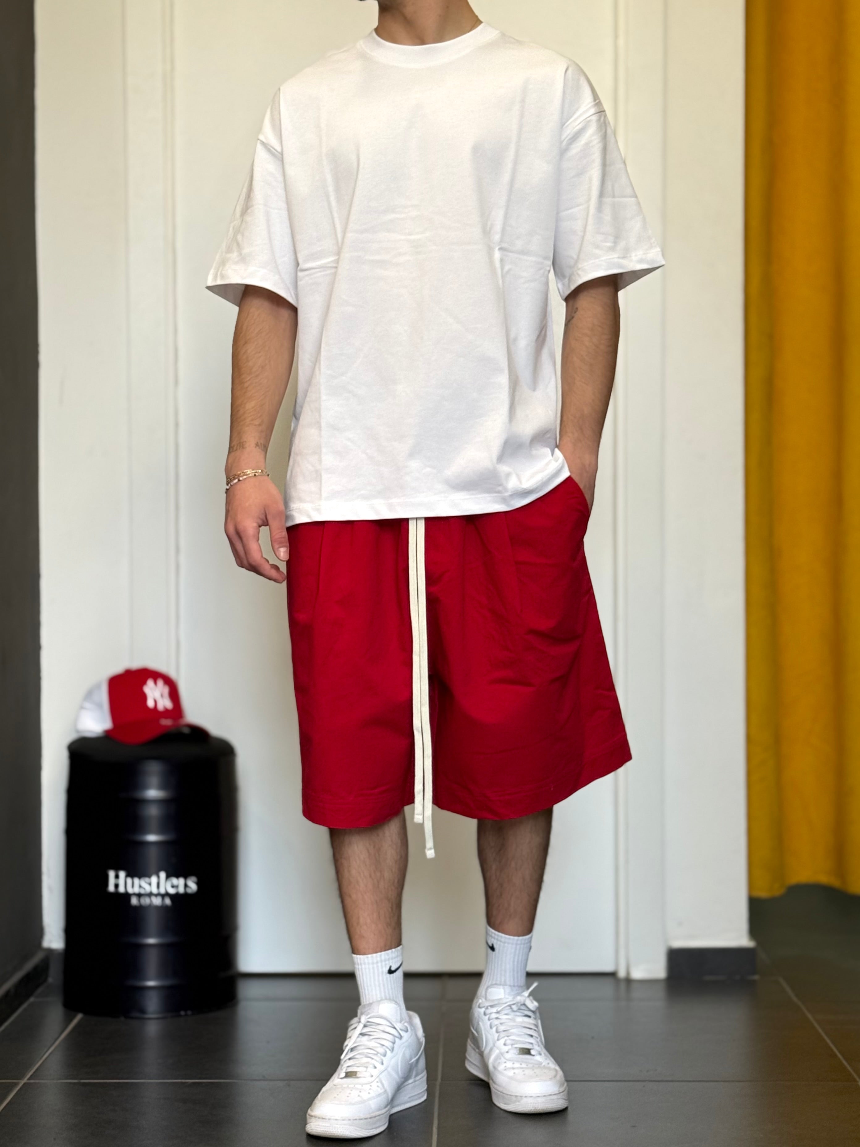 BERMUDA -PREMIUM- Oversize ROSSO