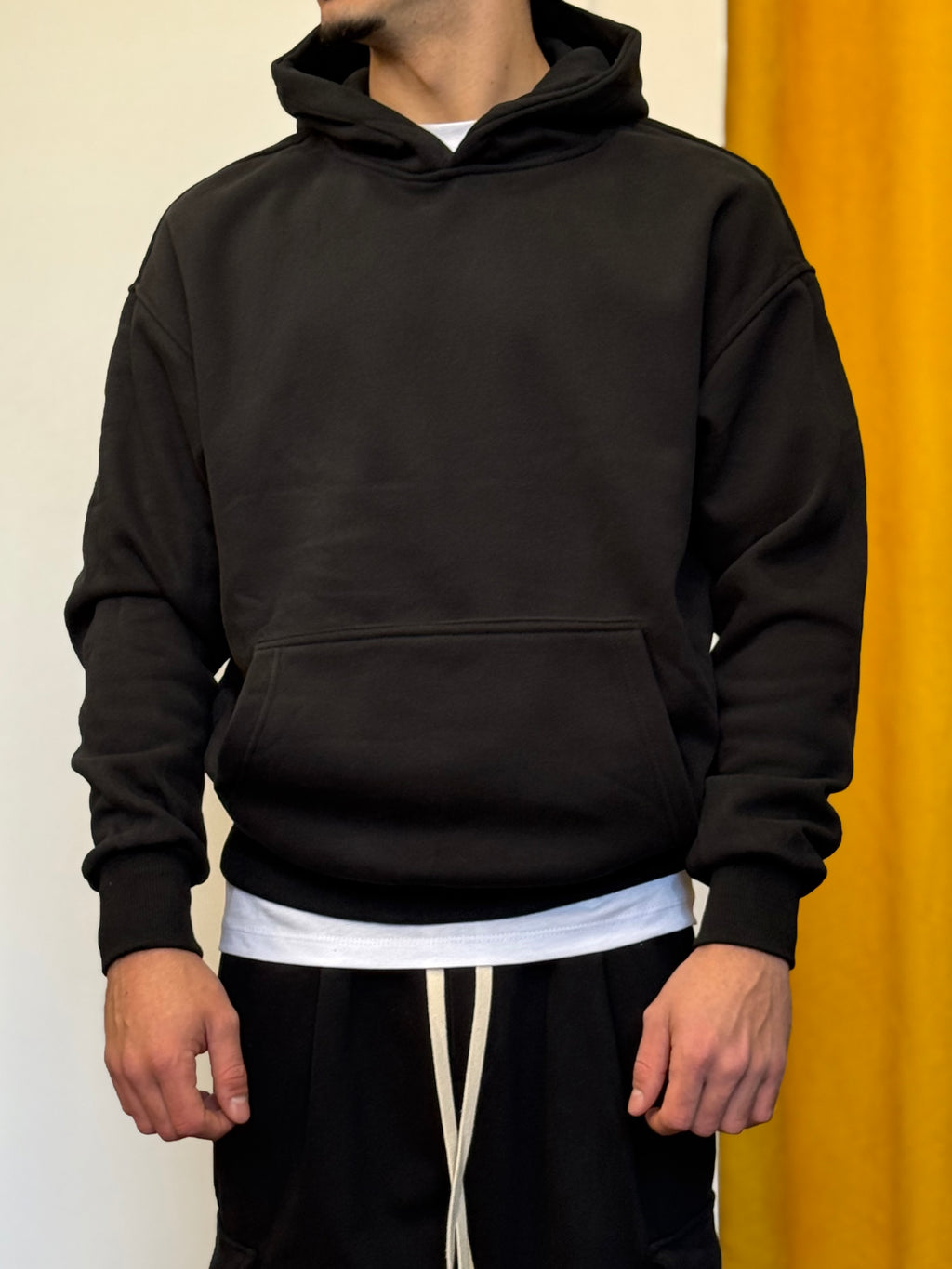 TUTA Cotone Felpato NERO