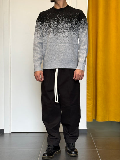 MAGLIONE Fantasia NERO/GRIGIO