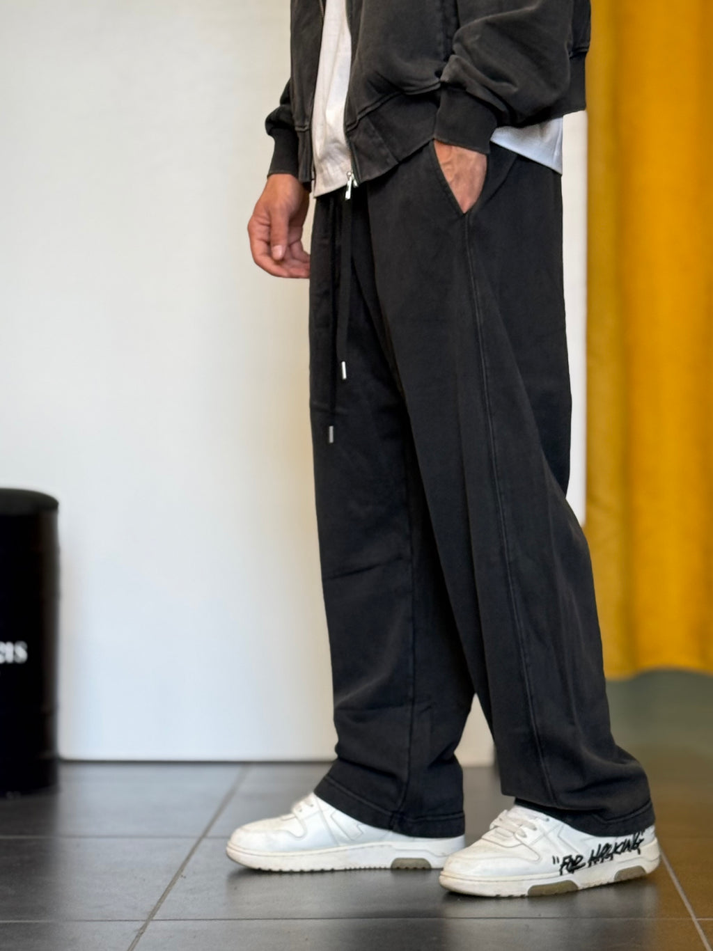 TUTA COMPLETA Stone Washed NERO