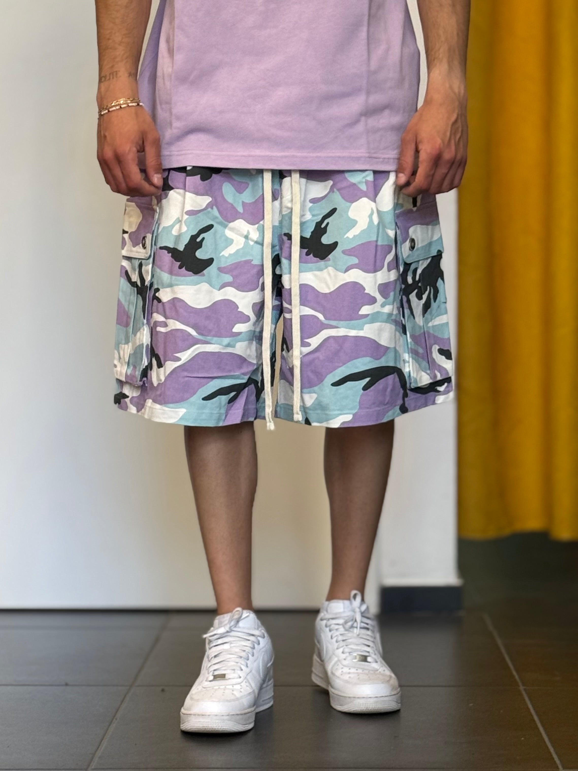 BERMUDA CARGO Camo LILLA