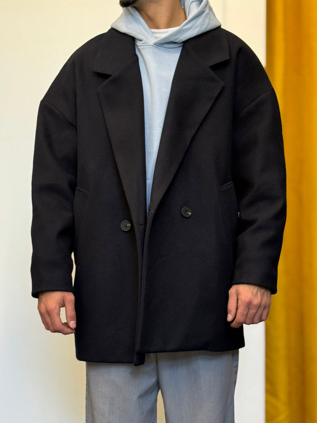 CAPPOTTO Doppio Petto Oversize BLU NAVY