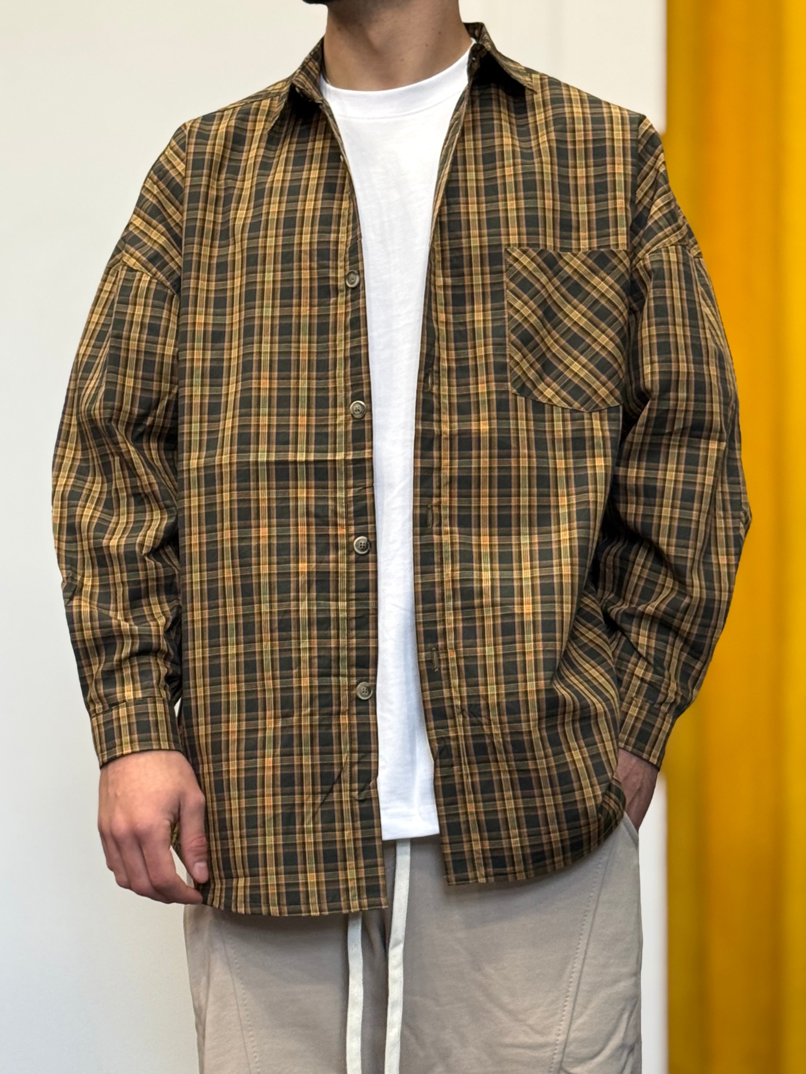 CAMICIA A Quadri OVERSIZE VERDE