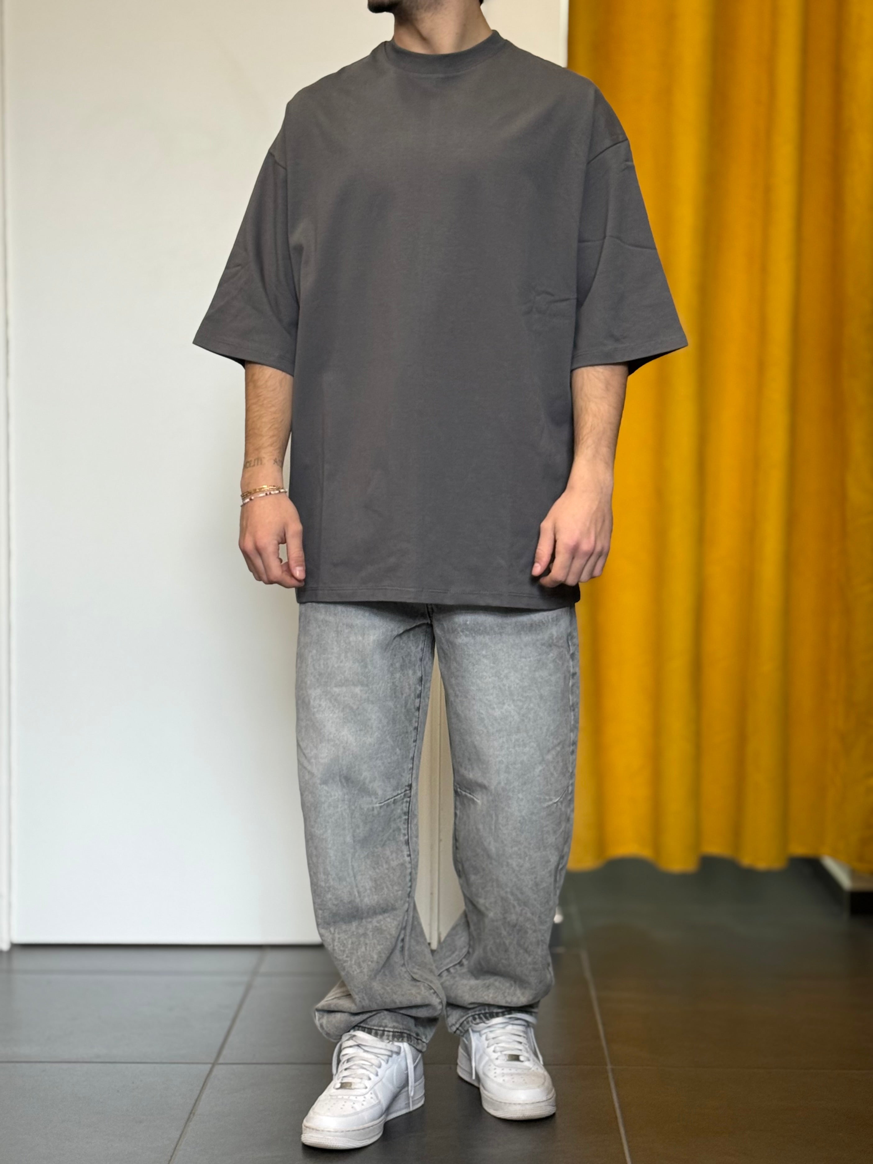 T-SHIRT Oversize GRIGIO PIOMBO