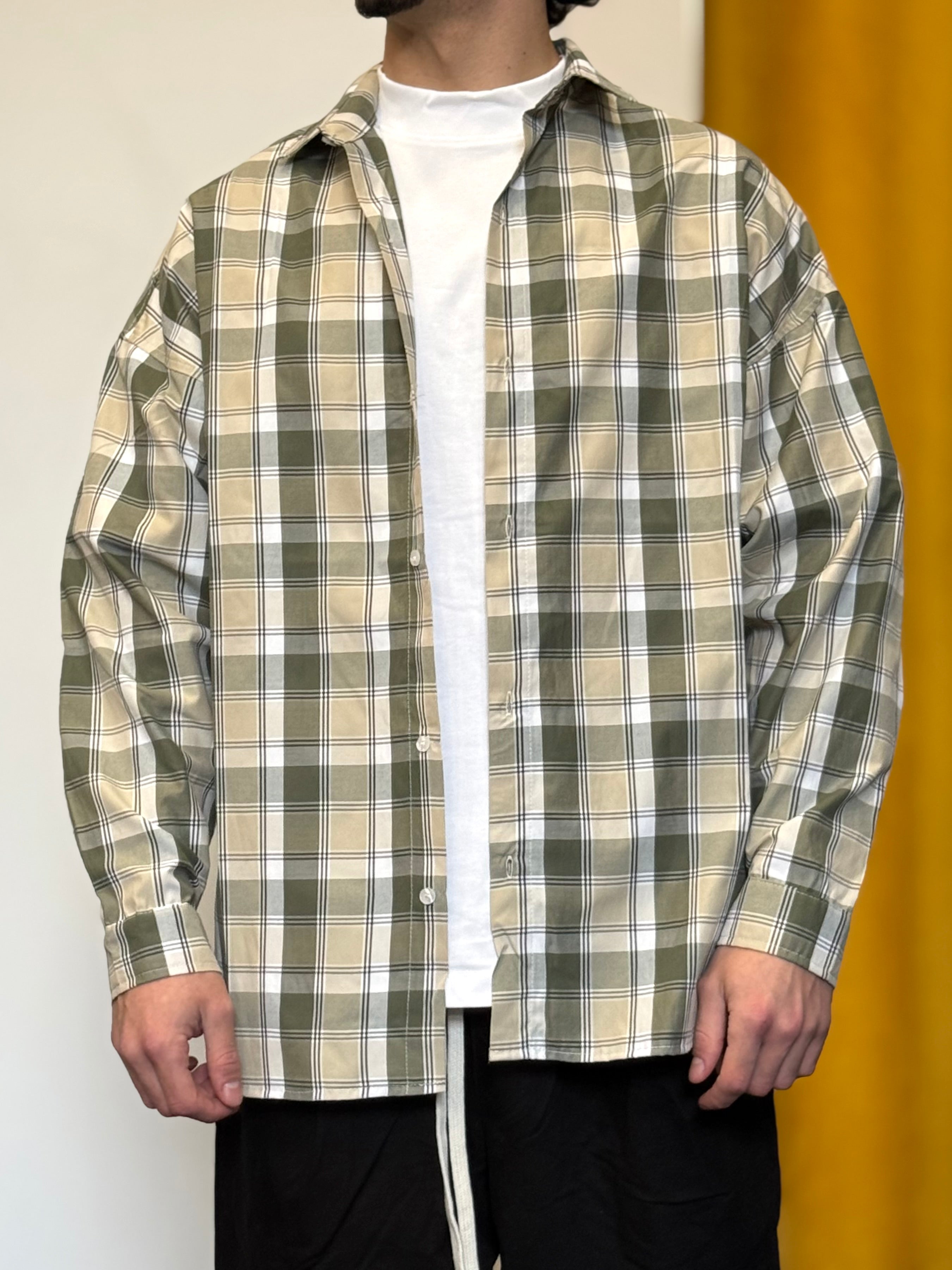 CAMICIA A Quadri OVERSIZE VERDE