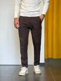 PANTALONE Slim Fit MARRONE