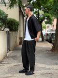 PANTALONE Lino Over NERO