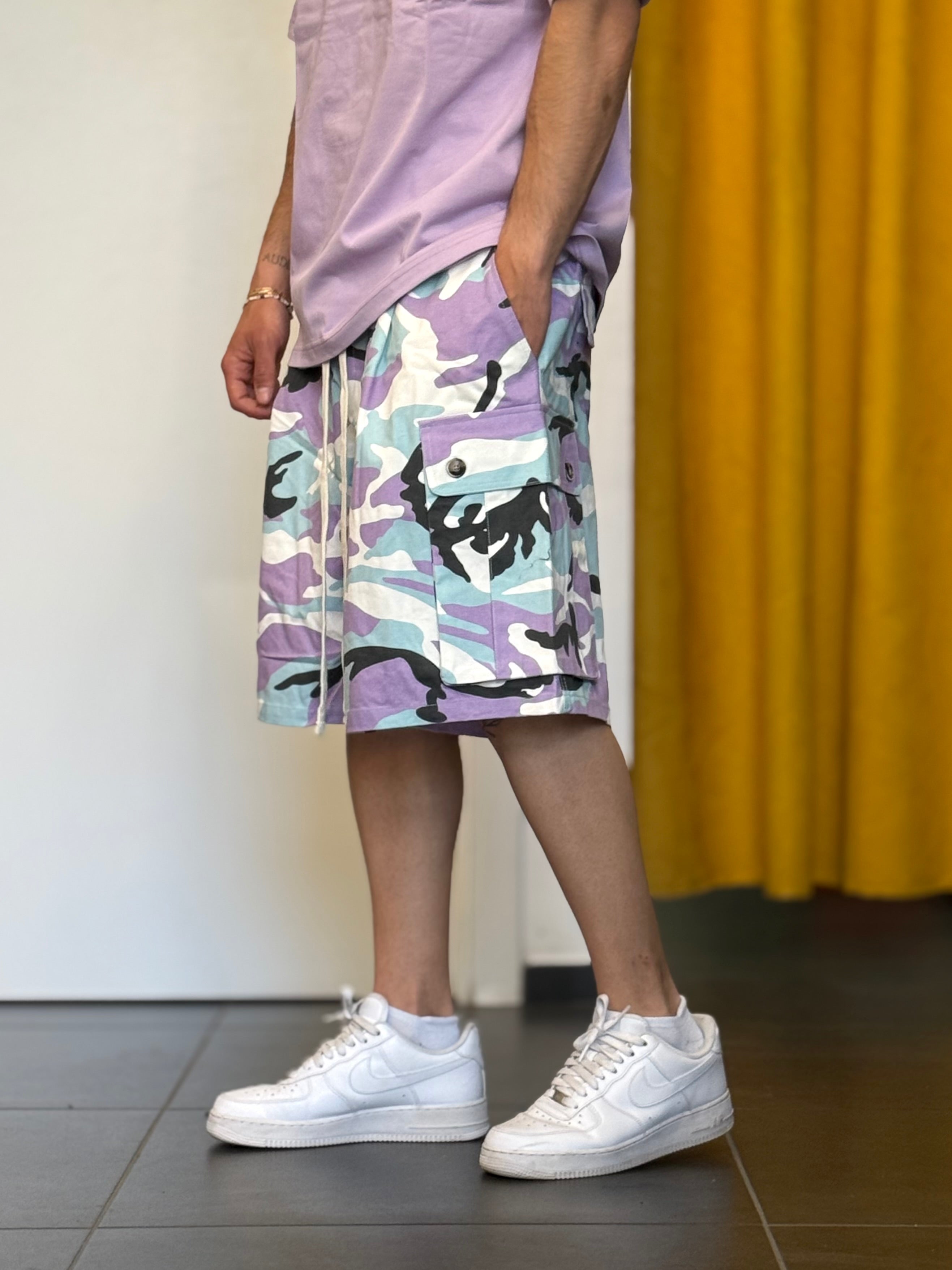 BERMUDA CARGO Camo LILLA