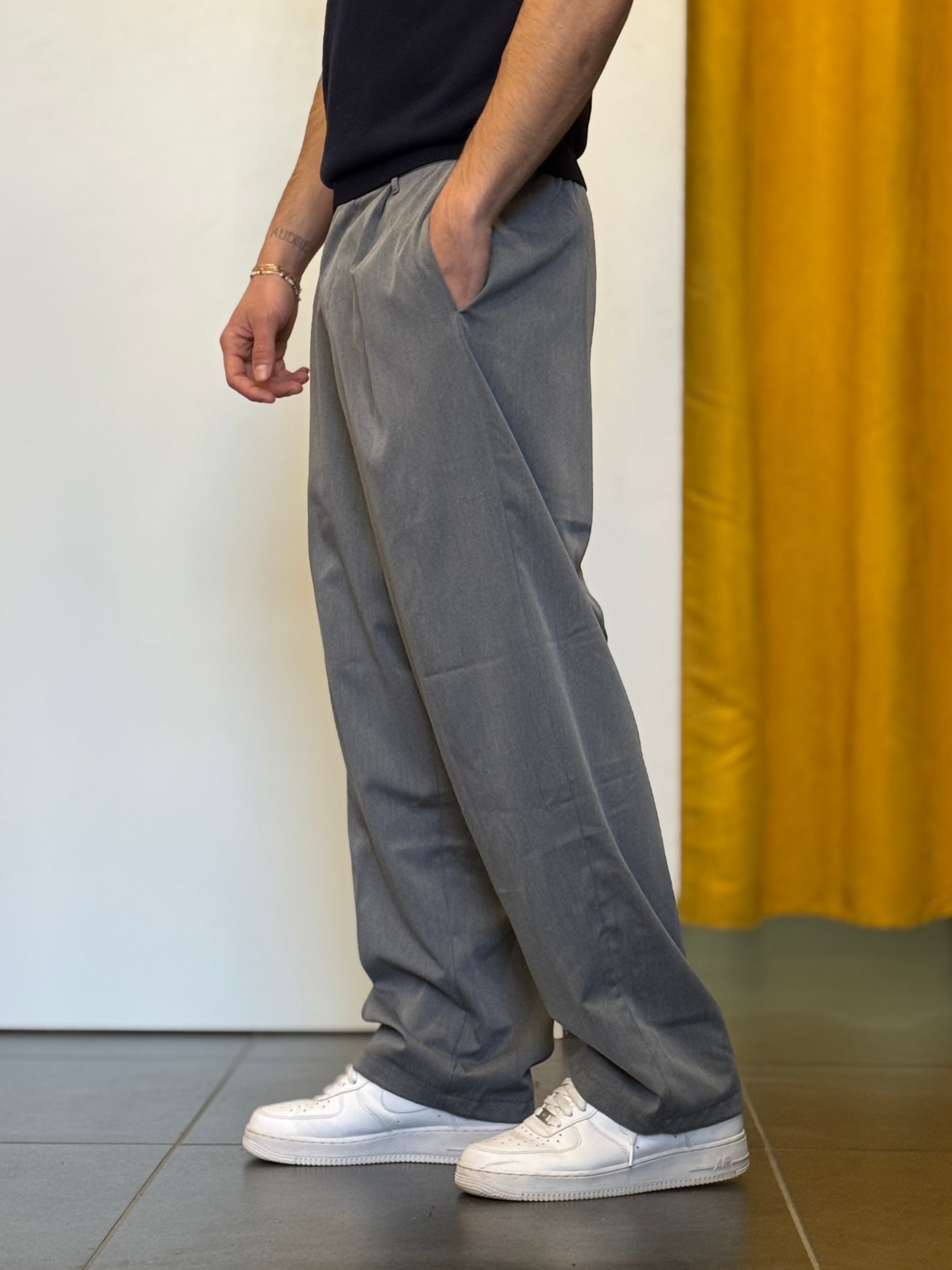 PANTALONE Over GRIGIO