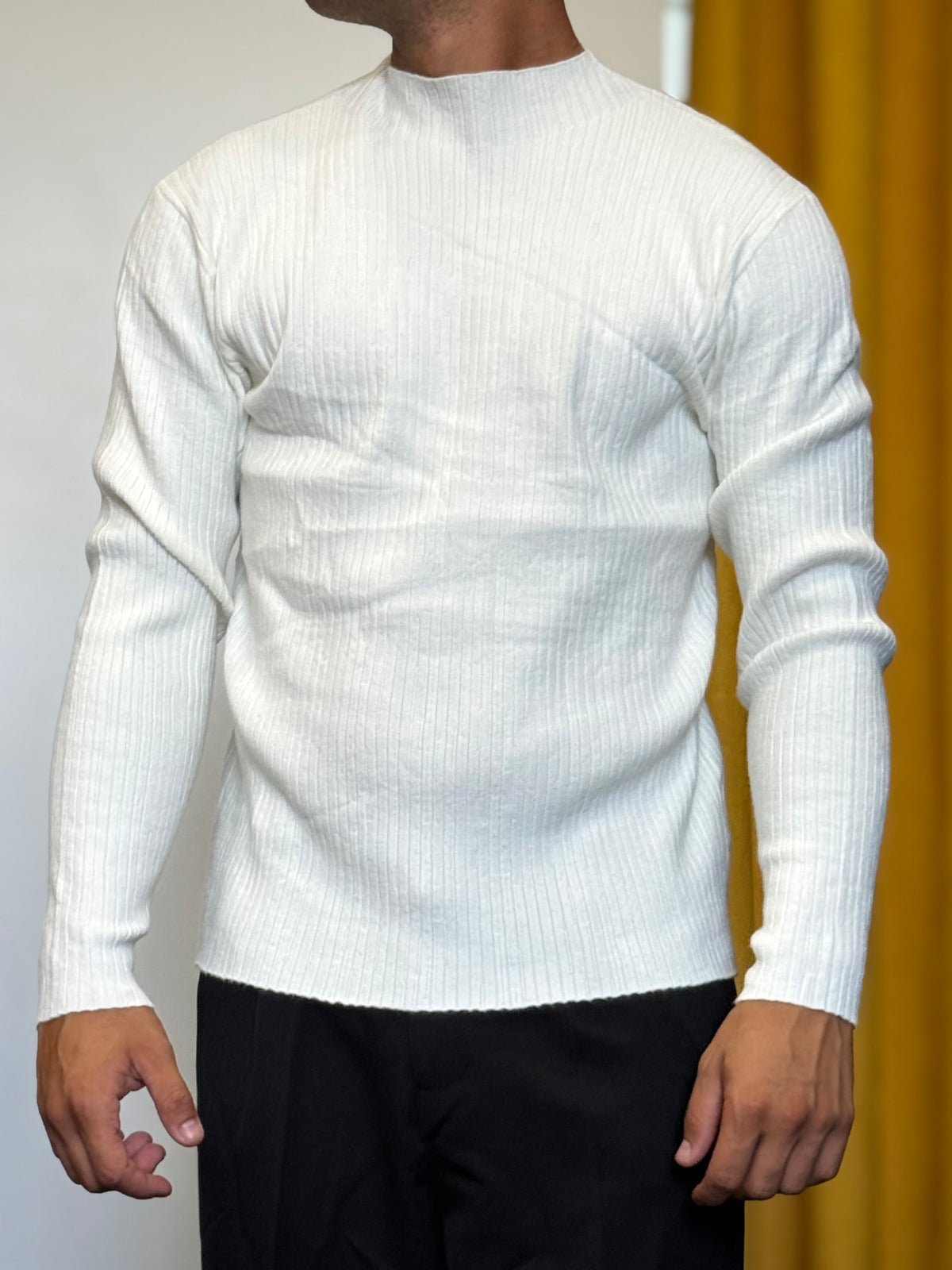 MAGLIONCINO Slim Fit BIANCO