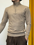 MAGLIONE Zip BEIGE