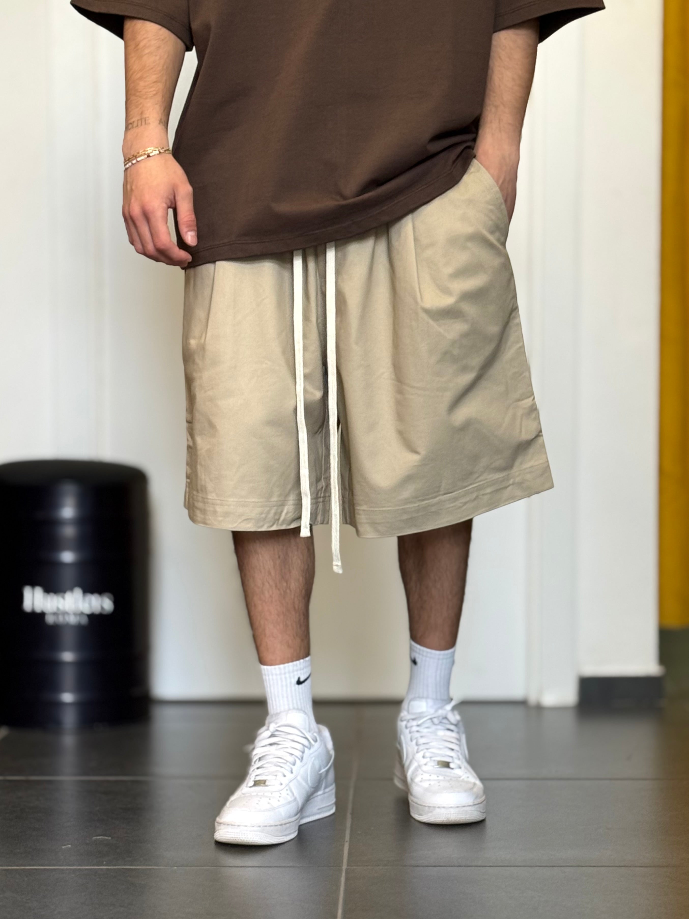 BERMUDA -PREMIUM- Oversize BEIGE