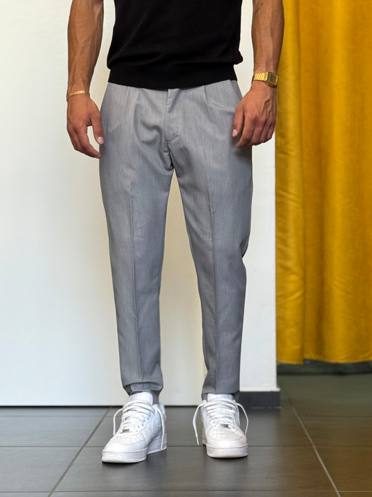 PANTALONE ELEGANTE Slim Fit Grigio - Estivo