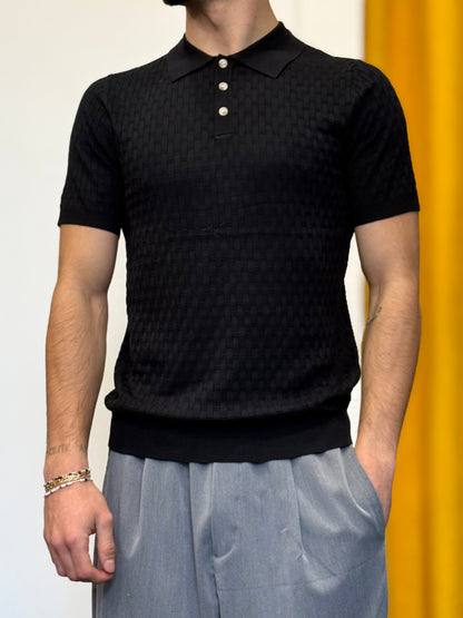 POLO #2 Slim Fit NERO