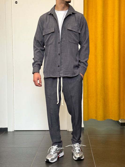 COMPLETO Camicia + Pantalone GRIGIO PIOMBO