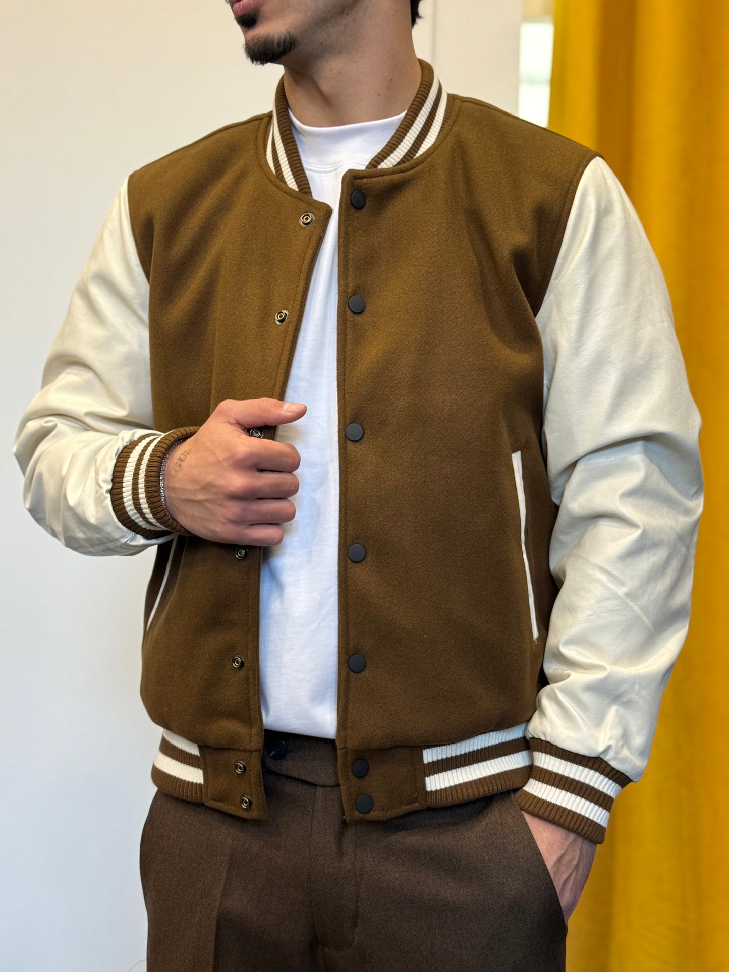 GIUBBOTTO College Marrone