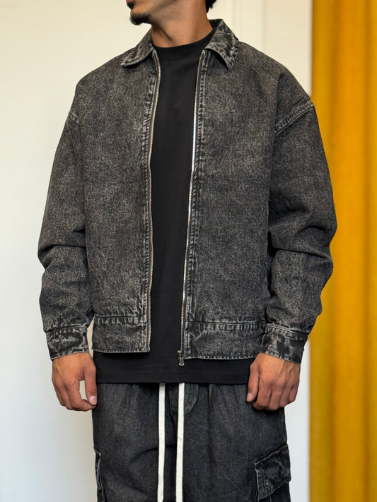 GIACCA CASUAL Denim NERO